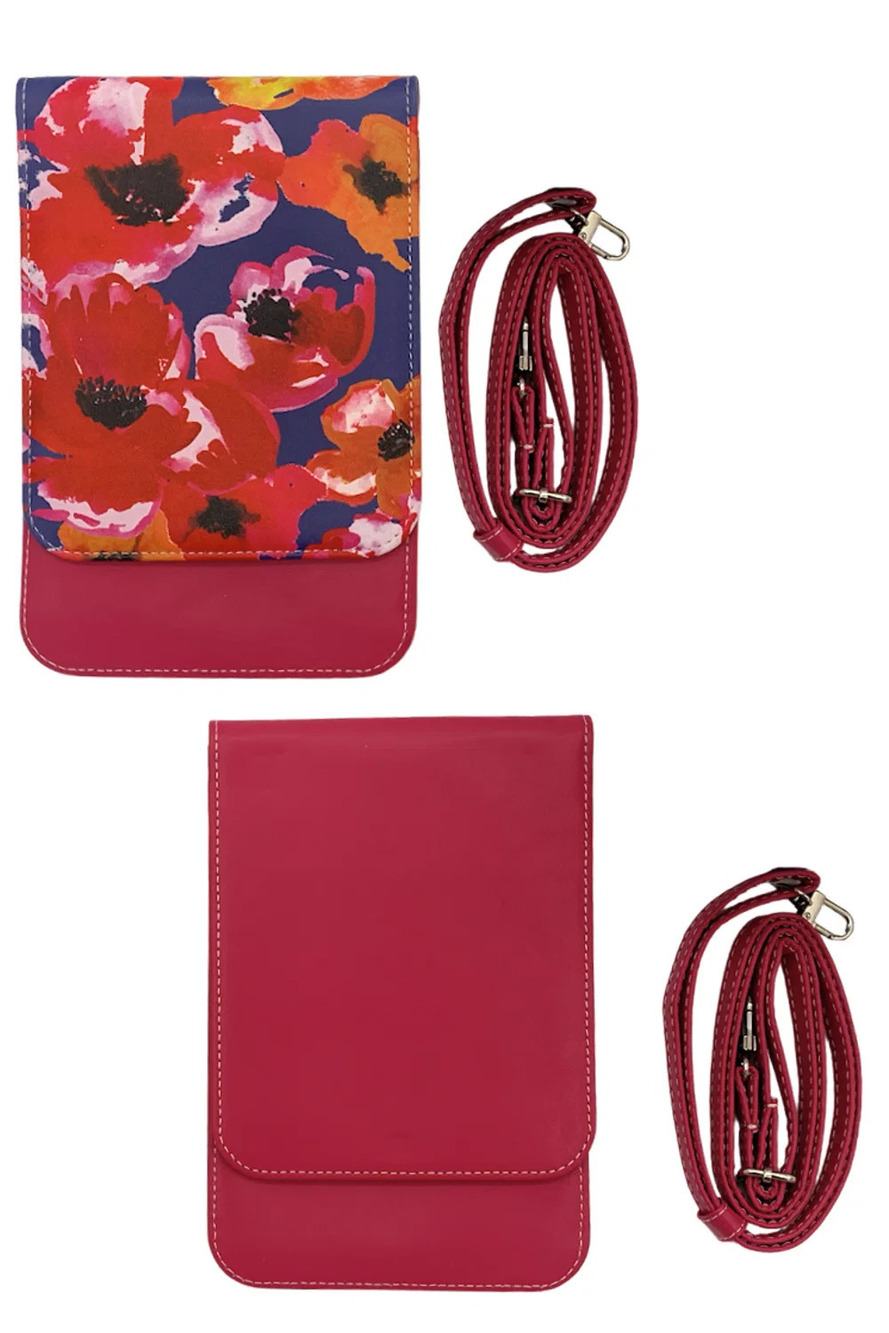 Caseable 2-pack Crossbody Phone Bags Protection Pink/Poppy